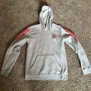 Red Striped Adidas Hoodie